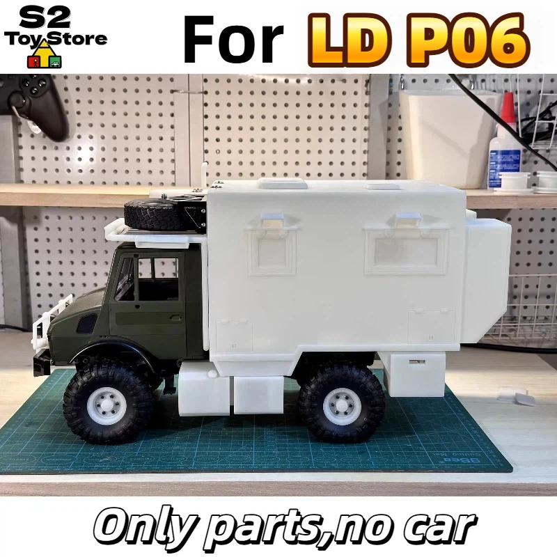 

LANDA TECH Unimog P06 RC Camper Body 3D Printed Upgrade Shell For 1 10 RC Crawler Truck Hobbyists Modification Accessory