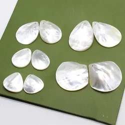 2pc Natural Shell Water Drop Charms Mother of Pearl Flower Petal DIY Handmade Earrings Dangle Neckalce Hairpin Jewelry Accessory