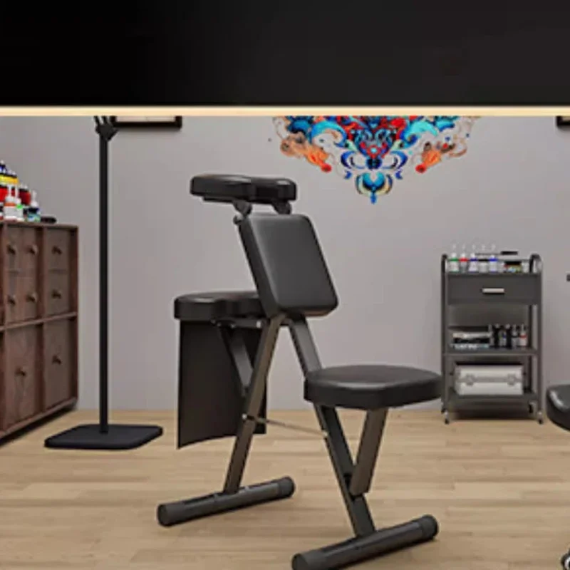 تدليك الرعاية الصحية تدليك الجداول الوشم ضبط غوا شا الحديد الساق كرسي المحمولة بولي Leather الجلود صالون الأثاث تدليك Stoel MHWSY #5