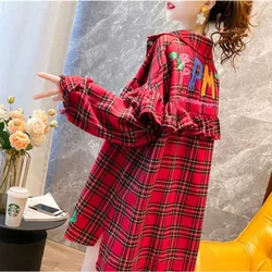 Fashion Woman Blouses 2022 Plaid Shirts Cheap Wholesale Women Clothes Long Sleeve Top Sun Protection Clothing New