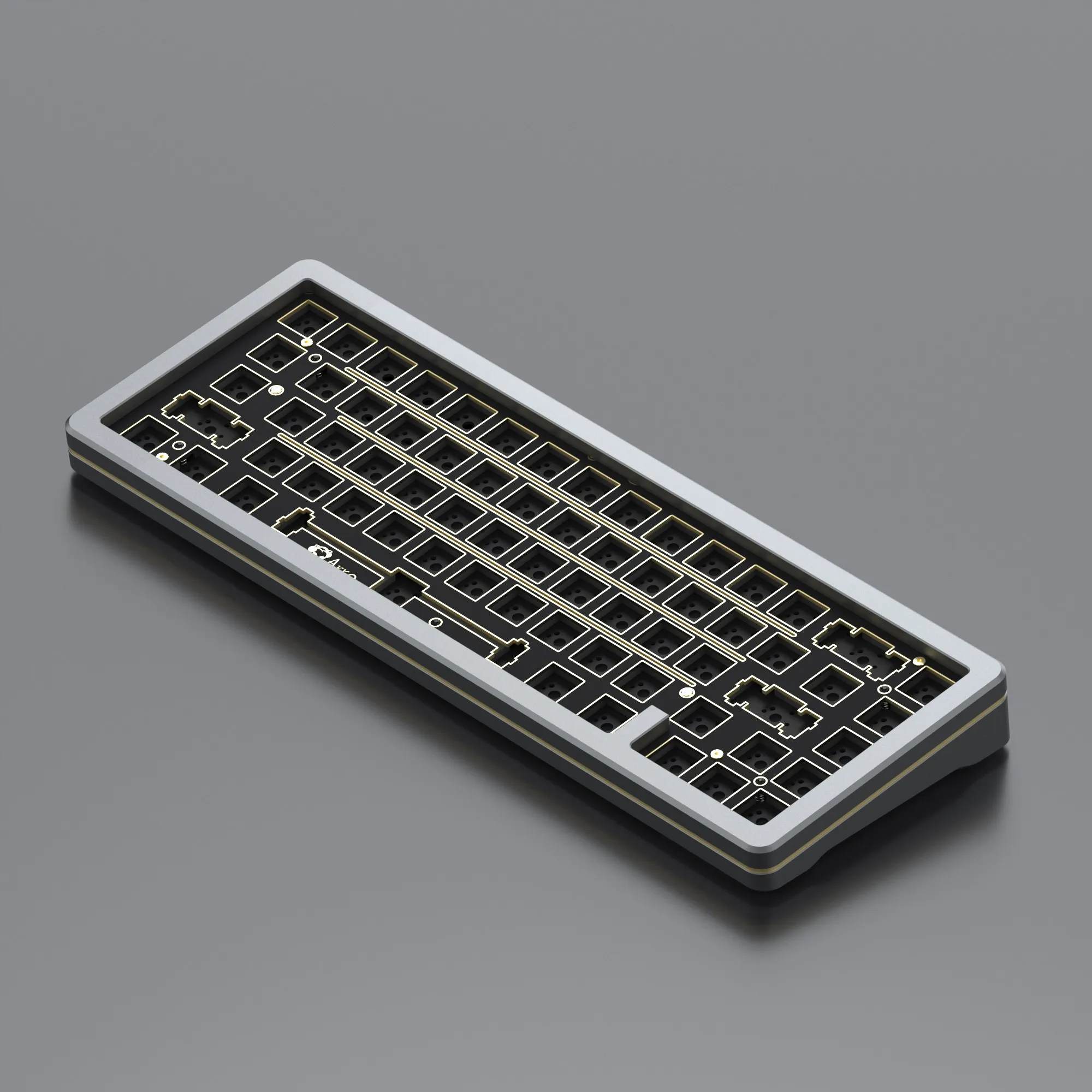 Imagem -04 - Akko Spr 67 Kit Personalizado Faça Você Mesmo para Montagem de Mola de Alumínio Mecânica com Fio Teclado Barebone com Placa de Fr4 Pom Pinos Quente-swap