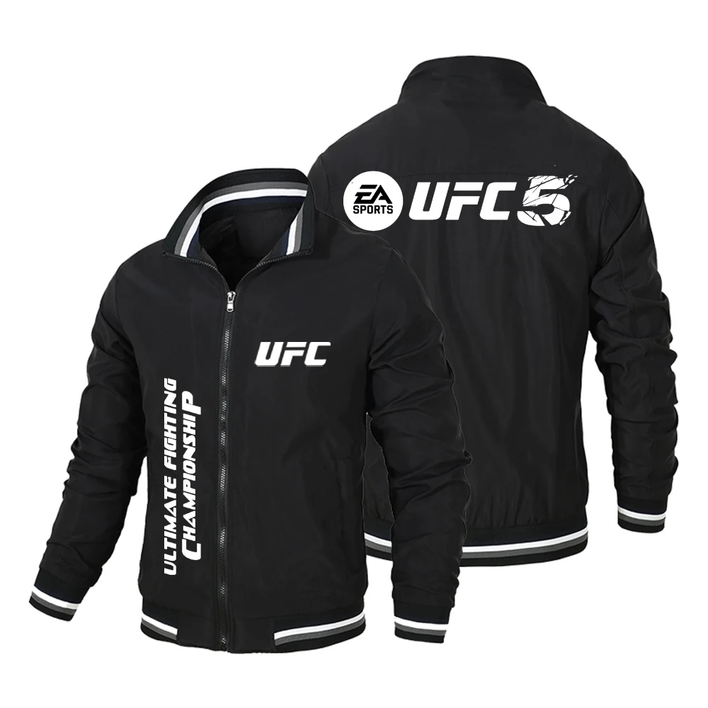 جديد UFC القتال الحدث جاكيت زيبرا ملابس رياضية في الهواء الطلق سيارة سترة UFC الرجال سترة الرجال جيب عادية الربيع والخريف
