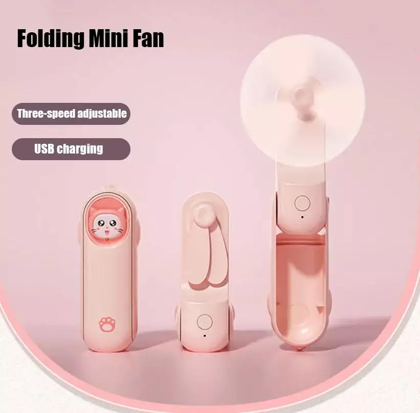 

Handheld Fan Mini Fans Ventilador USB Rechargeable Fan 3 gear adjustable Silent Small Fan for Home Ventilador de Mano Ventoinha