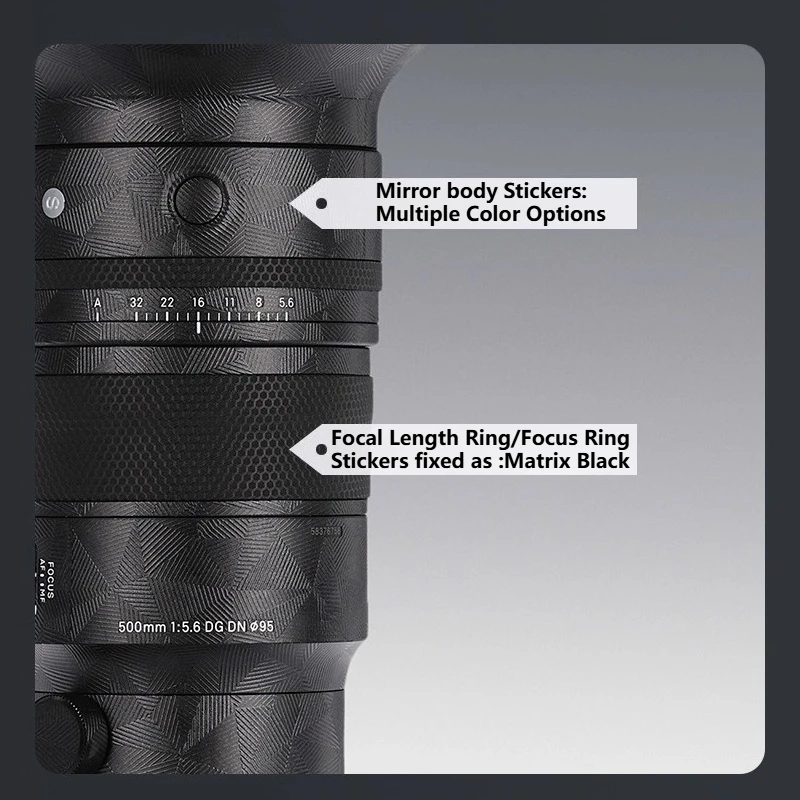 

Для Sigma 500 мм F5,6 DG DN для sony E mount, наклейка на объектив, защитная пленка для кожи, защитная наклейка от царапин, защитное покрытие