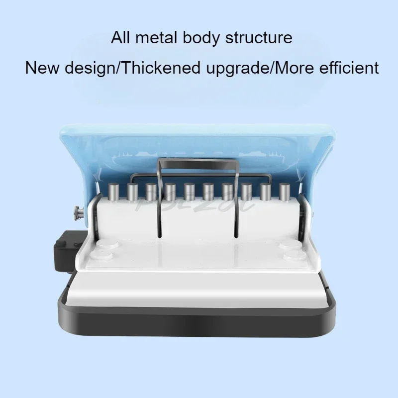 10 Hole Punch Paper Punching Book Binding Card Portable Production Manual Handheld Studio Paper File Machine