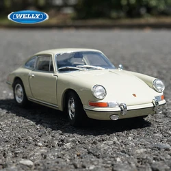 WELLY 1:24 1964 Porsche 911 Alloy Classic Sports Car Model Diecasts Metal Toy Vehicles Car Model High Simulation Childrens Gifts