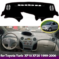 Cubierta de tablero para Toyota Yaris XP10 XP20 primera generación 1999-2006, alfombrilla antisuciedad, parasol, protección para salpicadero, accesorios para coche