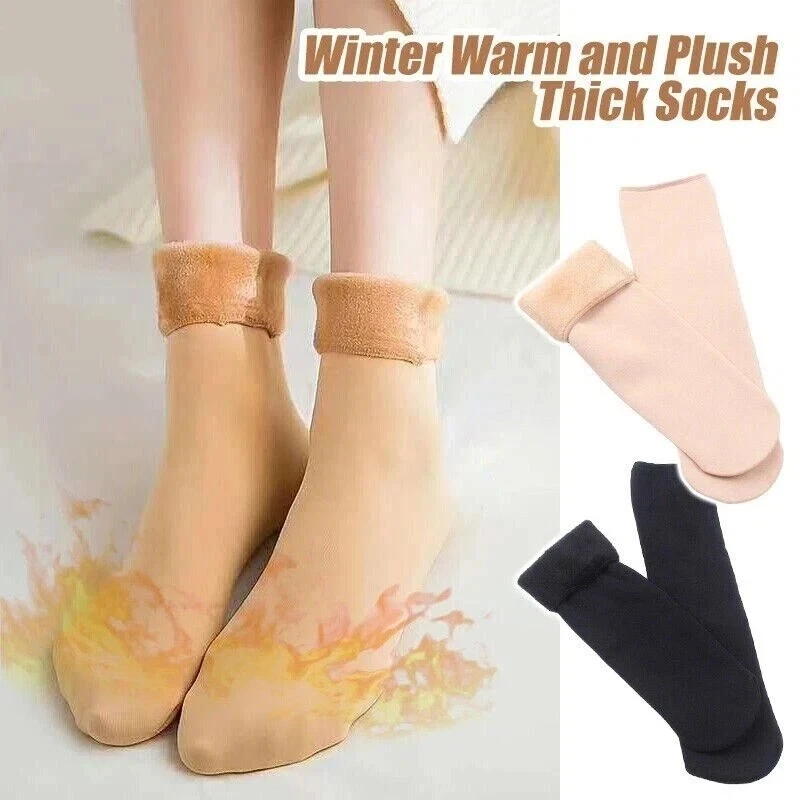 1–5 Paar Winter-Kaschmir-Schneesocken für Damen, Outdoor, dick, warm, weiche Baumwollsocken