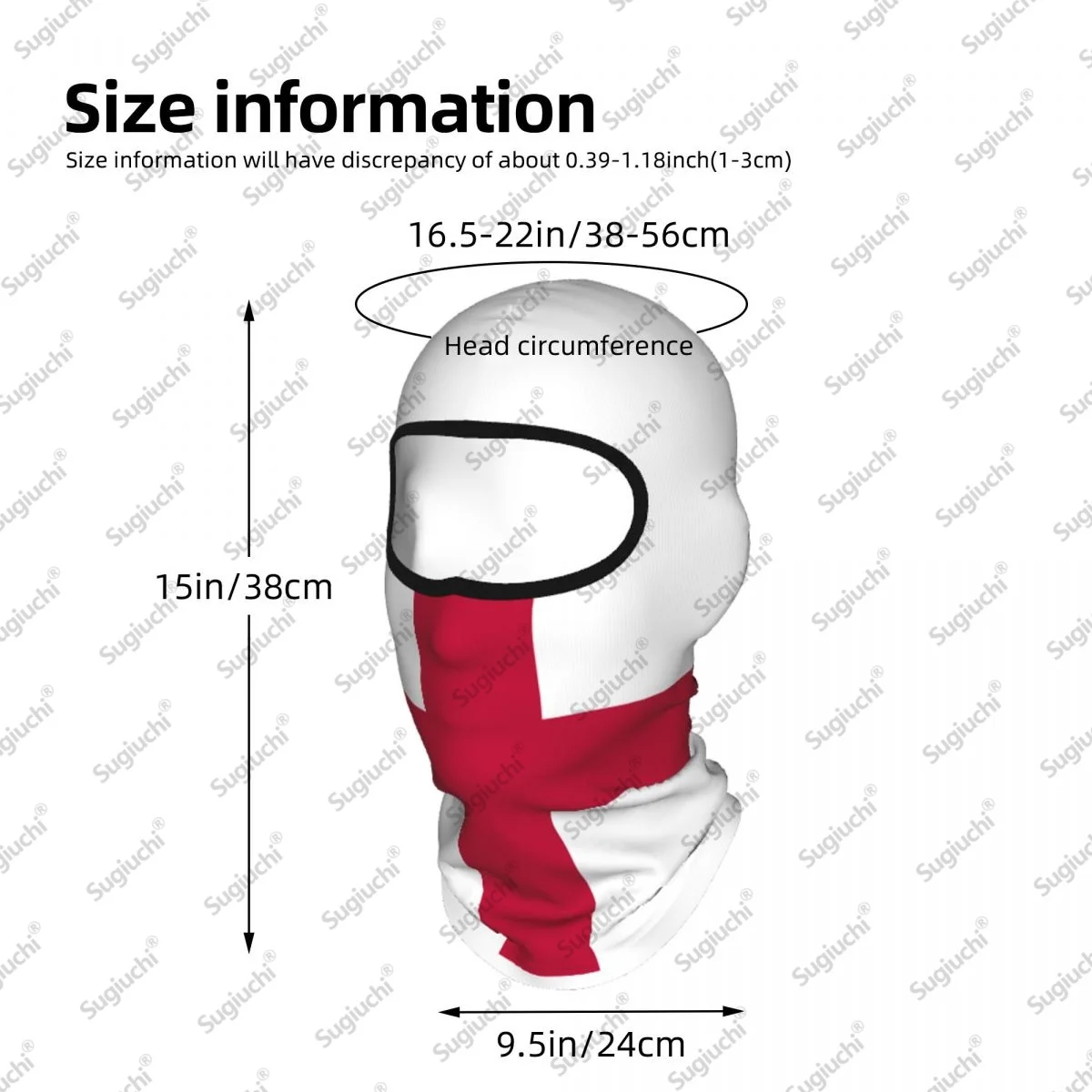 ENGLAND Cycling Balaclava Full Face Ski Cover sun protective scarf Windproof Breathable Anti-UV Motorcycle Helmet Liner view 5