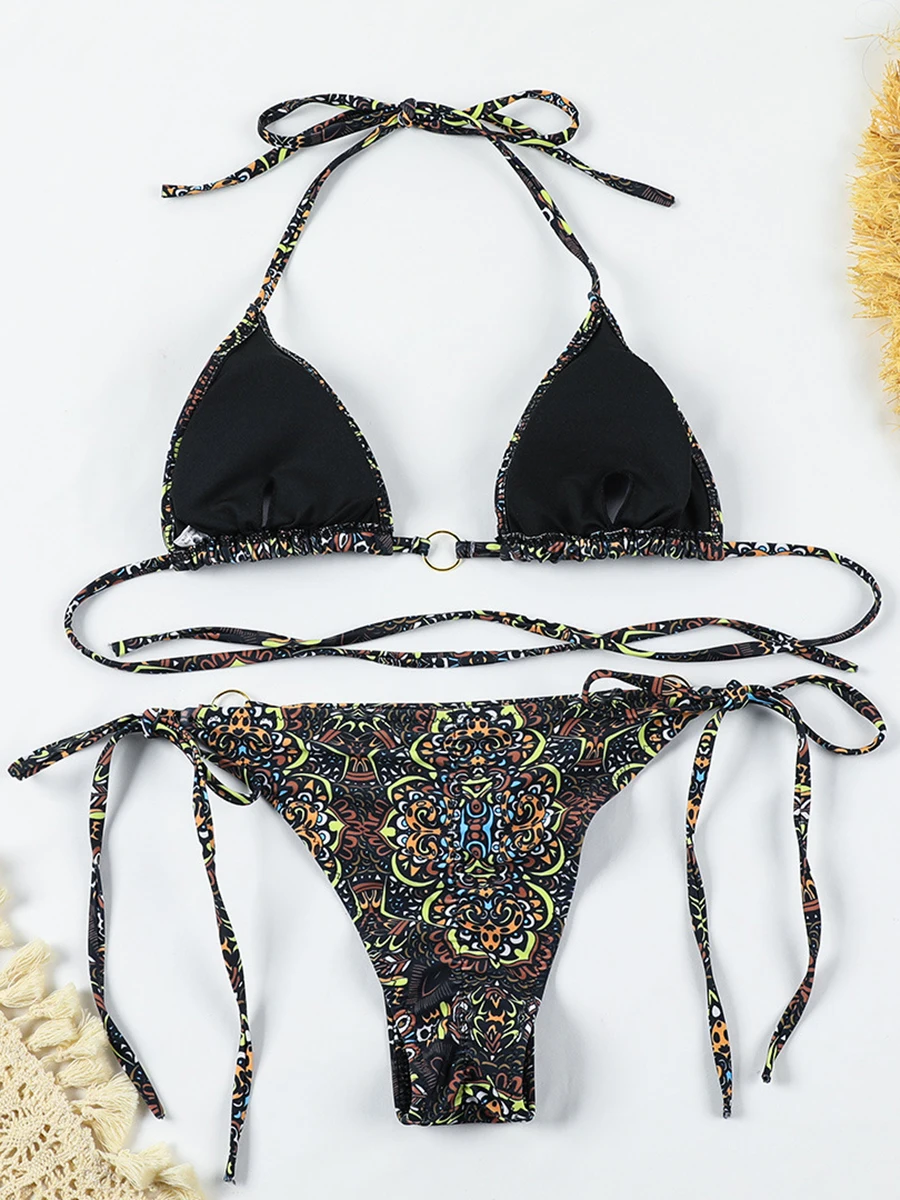 Sexy Women Bikini Micro Bikini Sets 2025 Push Up Female Swimsuit Thong ...