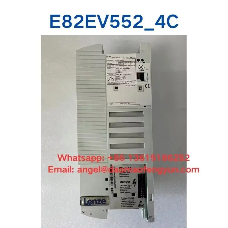 E82EV552_4C Second-hand frequency inverter 5.5kW/7.5hp, testing functions are intact
