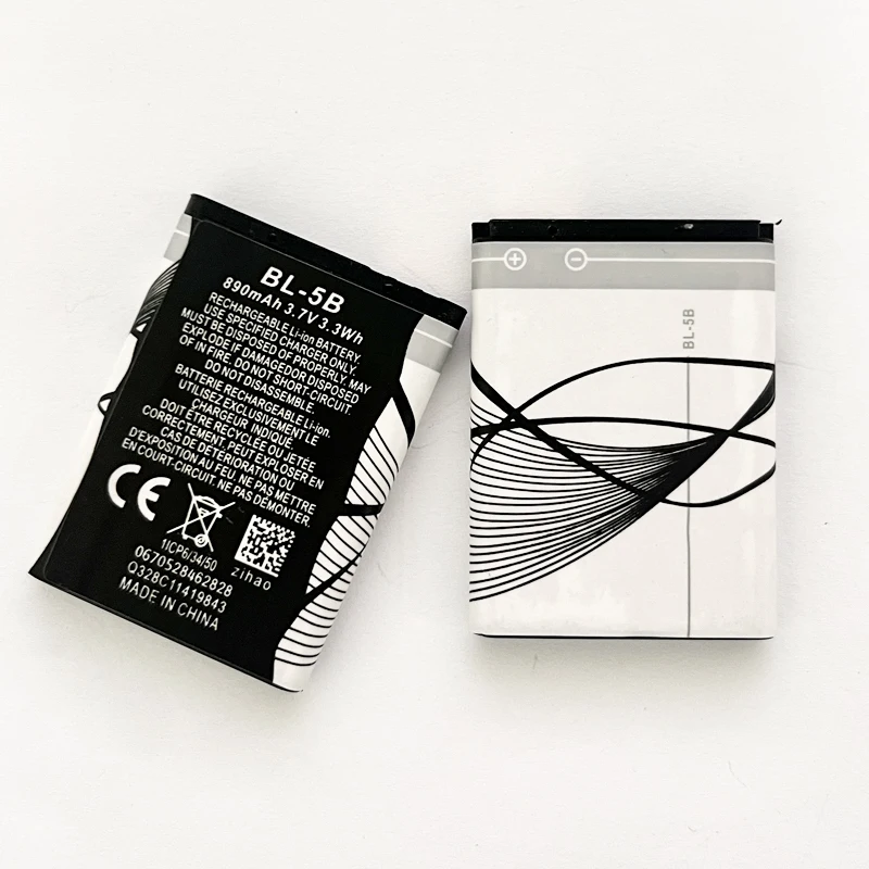 Nokia BL-5B Batteria Originale 820mAh – Compatibile Con 5140, 7260, 6120 E Tanti Altri Modelli - 6