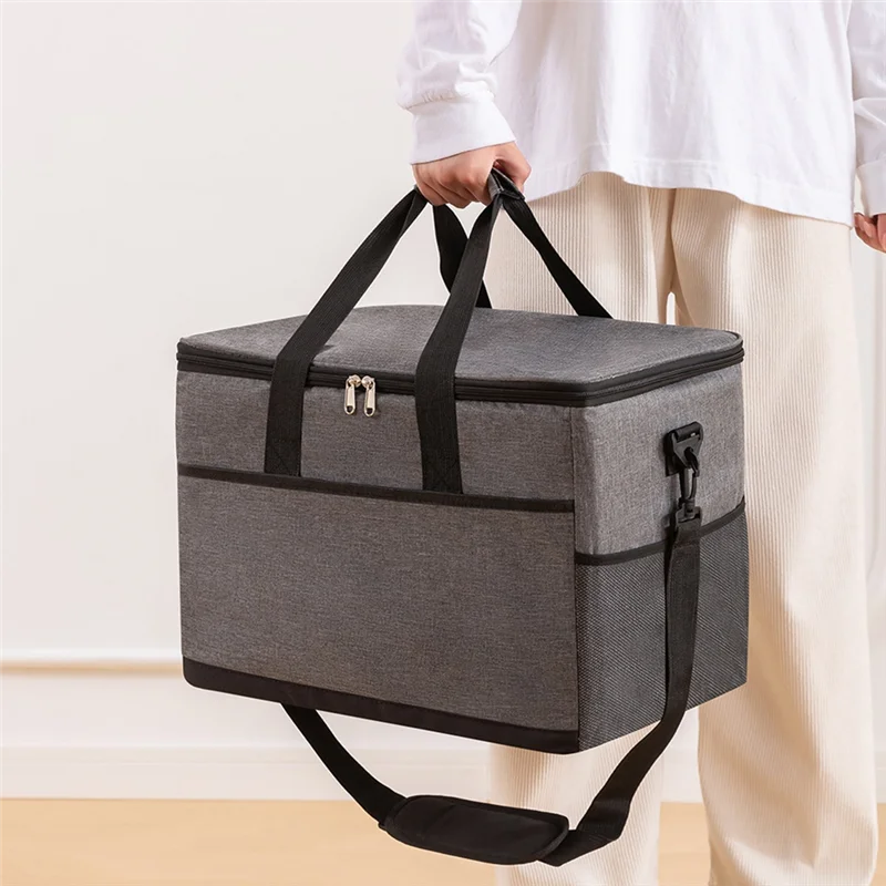 TEXU Keeps Food Fresh Insulated Lunch Bag With Large Capacity Leakproof Cooler For Outdoor Use Ideal Picnic Travel