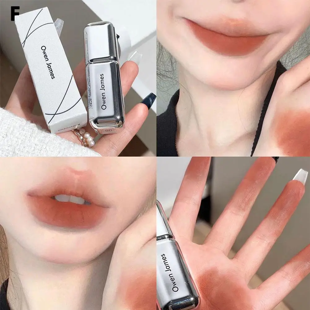 簡単メイク多色マット口紅汚れ滑らかな質感化粧品マット美容防水口紅品質口紅高 Q2G6