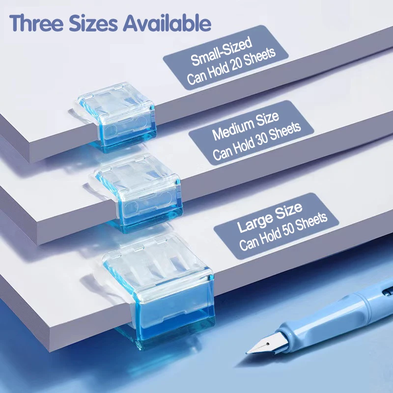 Color Push Clip Transparent Push Clip Morandi Folder Simple Receipt Folder Plastic Office Storage and Organization