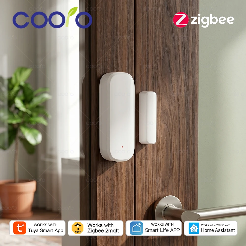 Zigbee Door Sensor Window Contact Sensor Open Closed Detector Smart Home Alarm Security Protection work with Tuya Hub Smart Life