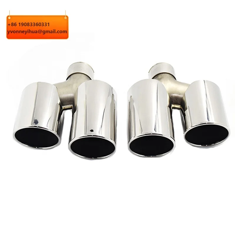 

Насадка на выхлопную трубу SYPES из нержавеющей стали серебристого цвета для Alfa Romeo Giulia 200 280, насадка на выхлопную систему