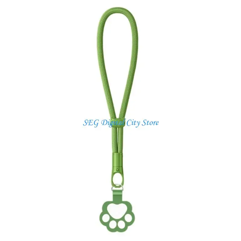 U75B Adjustable Auto Locking Phone Wrist Strap Rope With Anti Slip Design Secure Polyester Metal Clip For Phone Camera