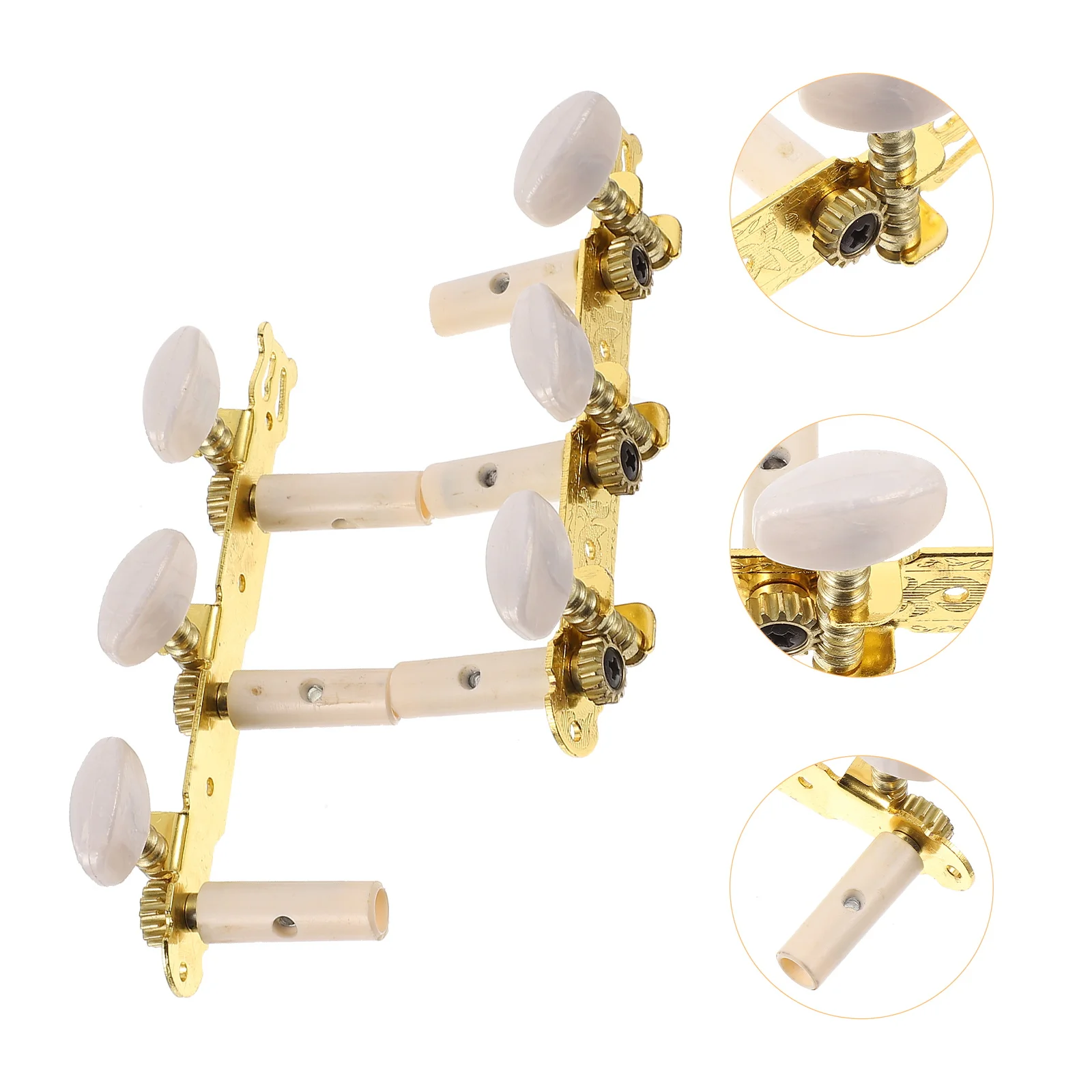 

1 Set Classical Guitar Tuners Golden Metal Guitar Peg Replacement Durable Tuning Key Pegs Fit For Various Guitars Practical