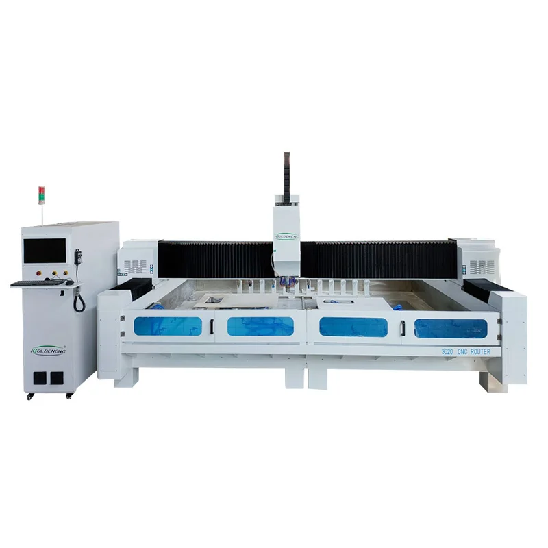 Quartz CNC Polishing Machine Center with 12 tools iGS-3015 ATC Stone CNC Router Machines