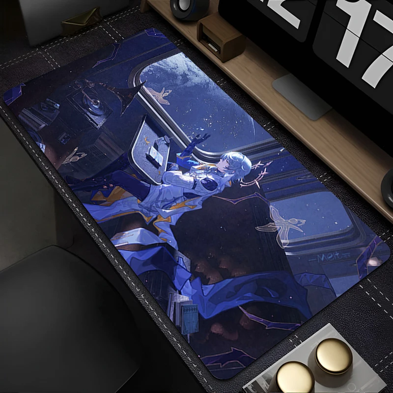 لوحة ماوس للكمبيوتر المحمول، خزانة مكتب، لوحة مفاتيح، حصيرة مكتبية كبيرة عالية الدقة، لوحة ماوس Honkai Star Rail Sunday، لوحة مطاطية ممتدة غير قابلة للانزلاق