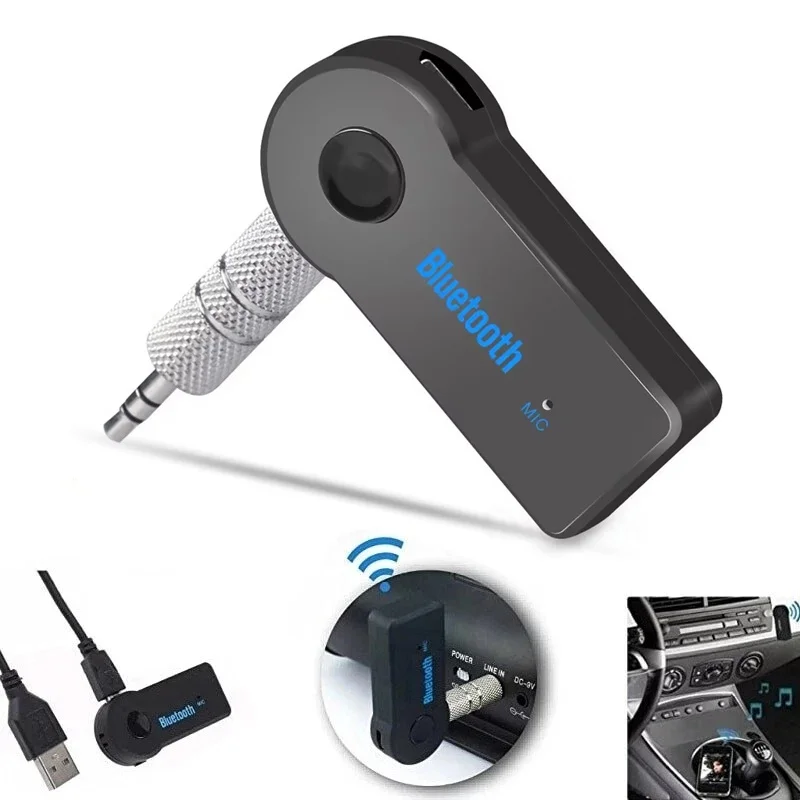 2 In 1 Wireless Bluetooth 5.0 Receiver Adapter 3.5mm Jack For Car Music Audio Aux A2dp Headphones Reciever Handsfree Transmitter