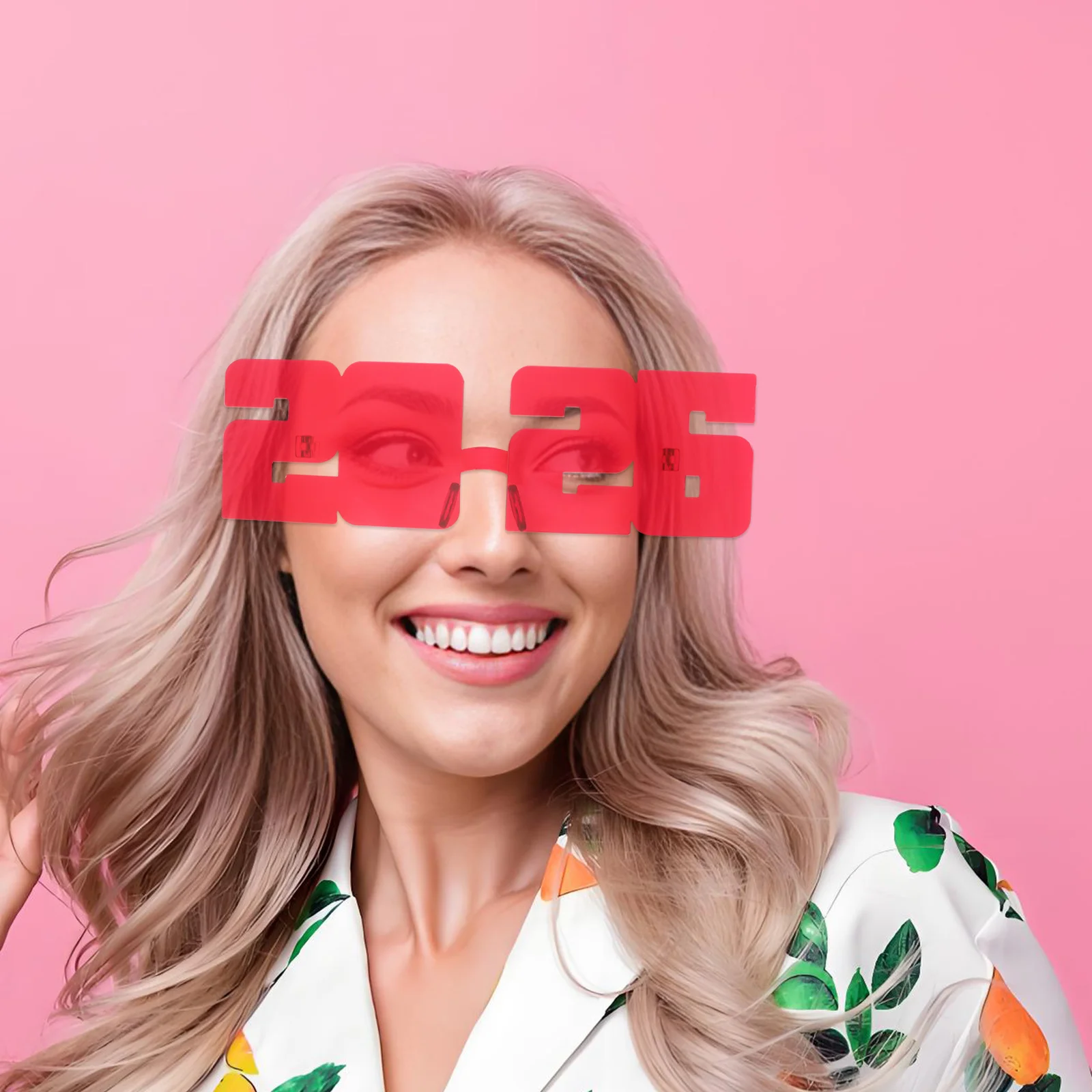 

7Pcs 2026 New Year Eyeglass Props Colorful Plastic Party Glasses Photo Props New Years Eve Celebration Novelty Glasses