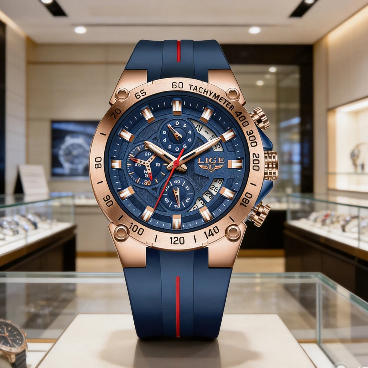2026 LIGE Marken-Uhr für Herren Silikon-Sportuhren Herren-Armee-Militär-Quarz-Armbanduhr Chronograph Männliche Uhr Relogio Masculino