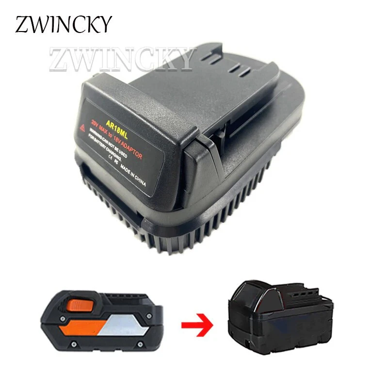 

ZWINCKY Battery Adapter Converter for Ridgid / AEG 18V Lithium Battery Convert For Milwaukee 18V Li-ion Batteries Power Tool Use