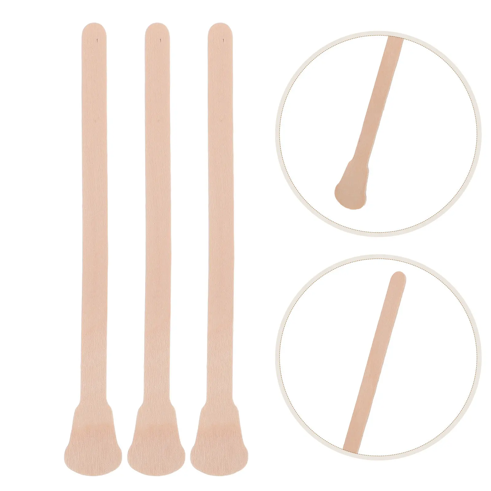 300Pcs Dual Ended Wooden Mixing Sticks Flat Stirring Rods for Paint Pigments Epoxy Resin Glue Acrylics Nail Art