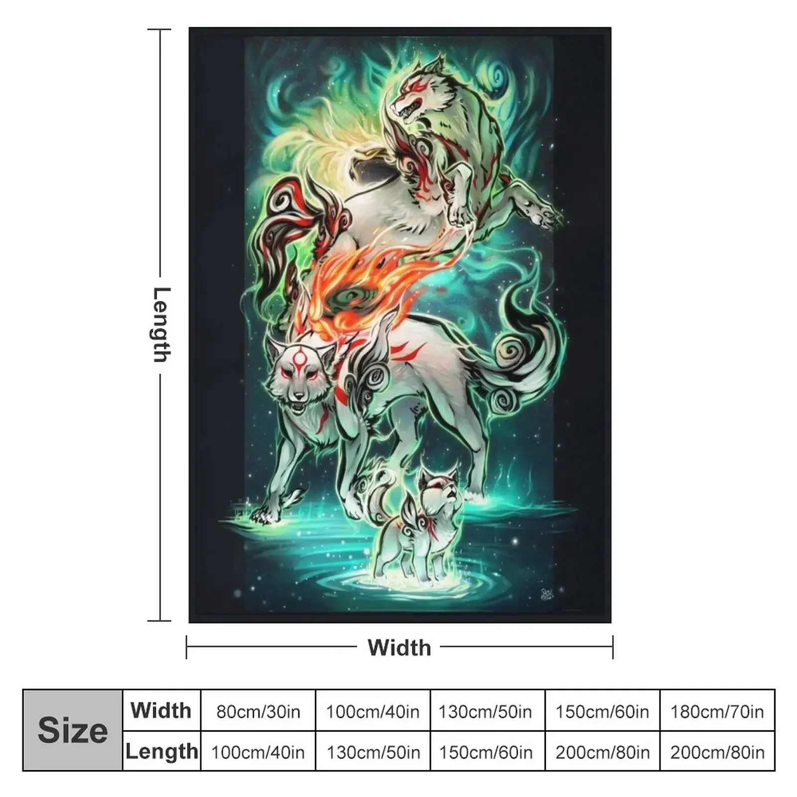 Okami generations Throw Blanket Fashion Sofas Bed linens Weighted Bed Decoratives Kid'S Blankets