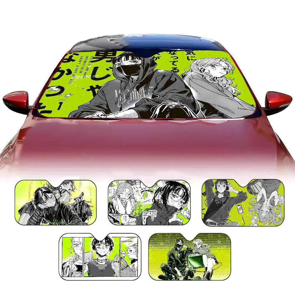 Manga The Person Im Interested In Isnt A Guy Car Windshield Foldable Sun Shade Cover Block Reflector Portable Breathable Anti