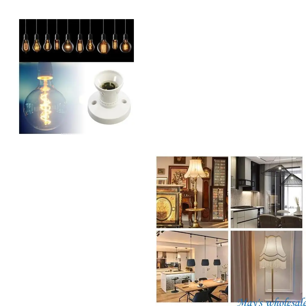 Bathrooms B22 Light Lamp Bulb Socket Base Converter High Temperature Resistance 448A