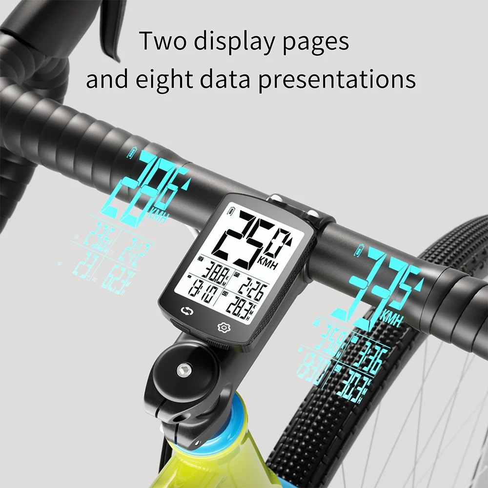 3 inch USB Rechargeable Wireless Bicycle Computer Large Screen Ultra-Long Standby with Auto Backlight Bike Odometer Speedometer view 4