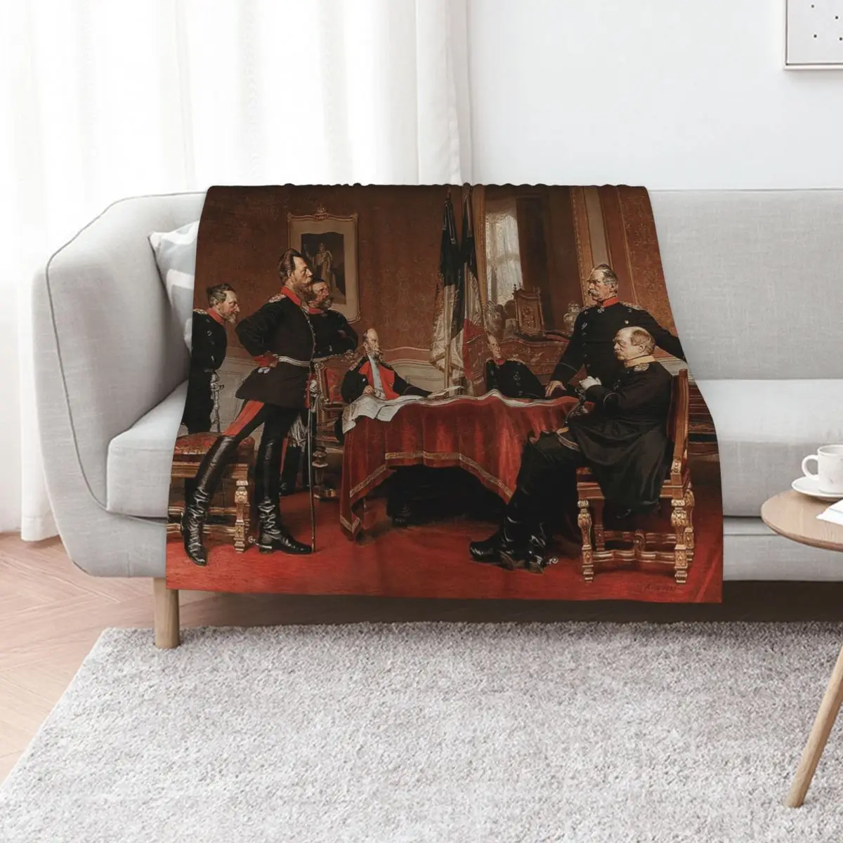 Prussian High Command, 1870 Throw Blanket Luxury Thicken Hairys Camping halloween Softest decorative Blankets