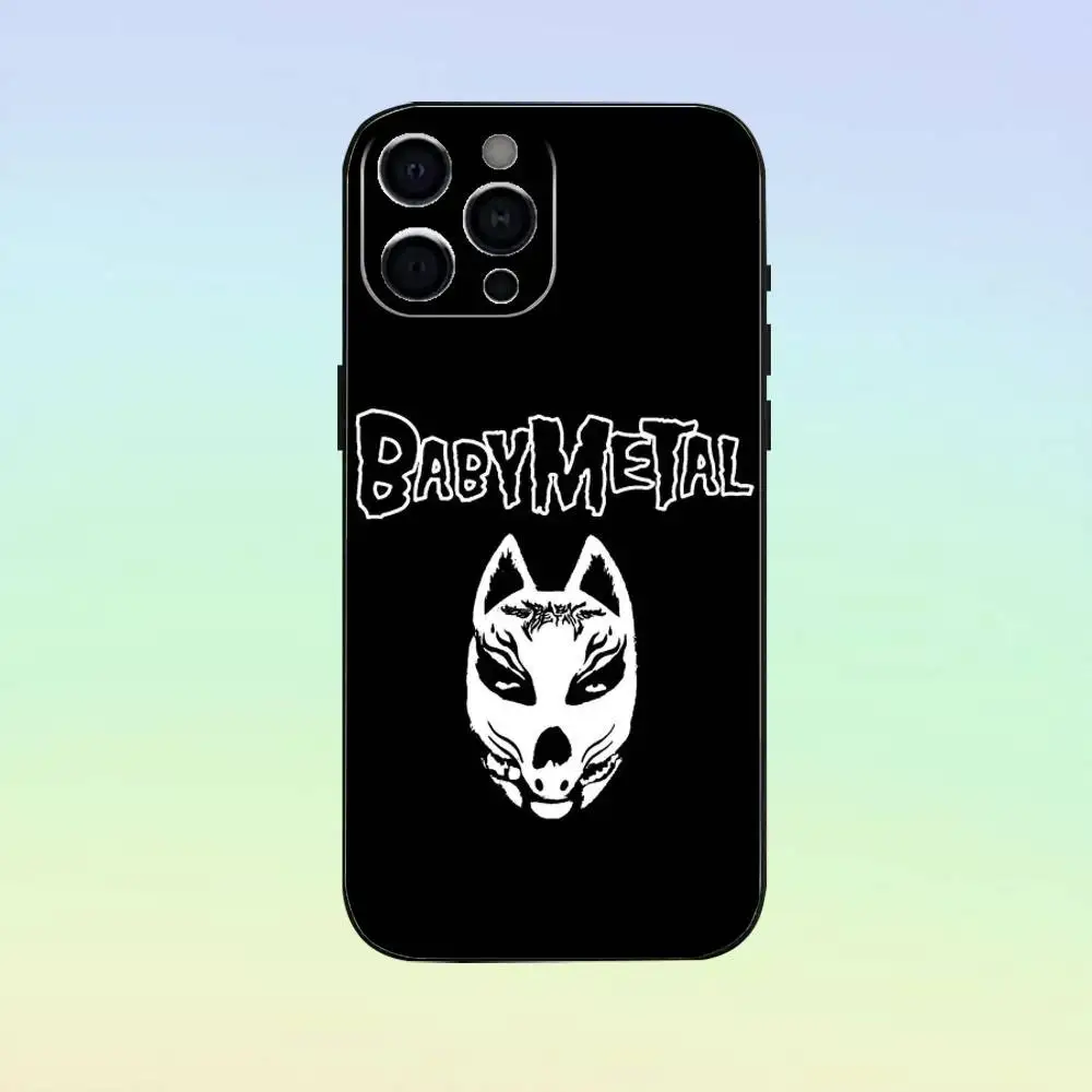 حافظة هاتف روك باند بي بابيزانيتال لهاتف آيفون 17، 16,15,14,13,12,11، أخرى غطاء أسود من السيليكون الناعم