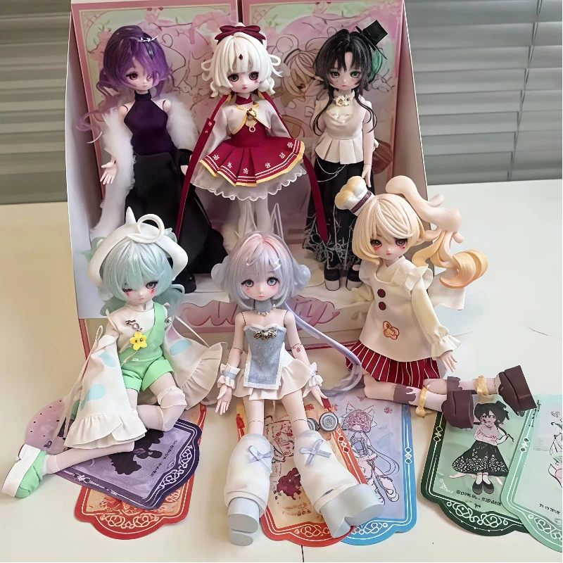 

Minty 3Th Generation Xiaoqianling Series BJD Blind Box 1/8 Scale Movable Action Doll Ornament Art Collection Decorative Present