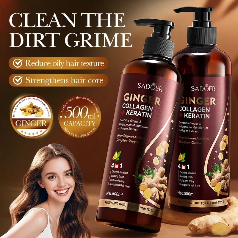 Polygonum multiflorum raw side cypress leaf ginger shampoo ti shedding stable hair oil control dandruff itching hair development