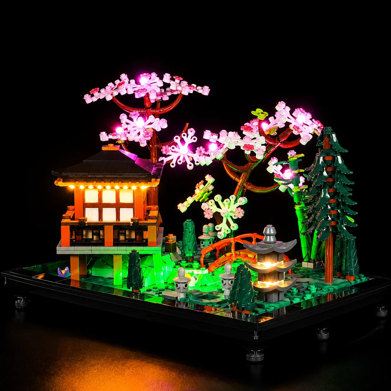 Hprosper 5V LED Lights for 10315 Icons Tranquil Garden Decorative Lamp With Battery Box (Not Include Lego Building Blocks)