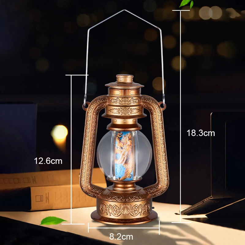 1Barn Lantern Design Kerosend Lighter Integration Of Kerosene And Electricity Retro Gasoline Ignition Match Rod Table Decoration