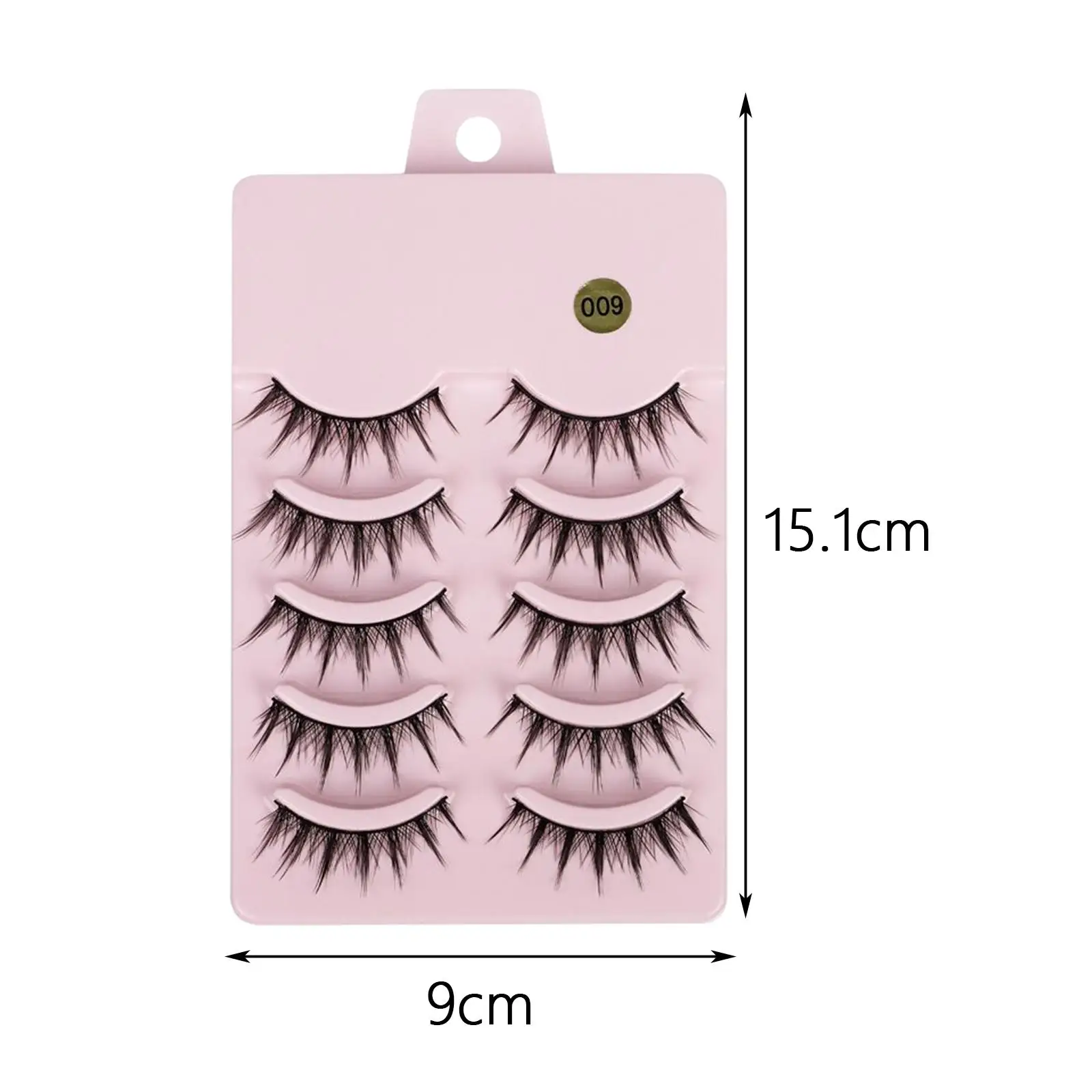 Manga False Eyelashes Faux Eyelash Pack 10x for Graduation Shows Cosplay