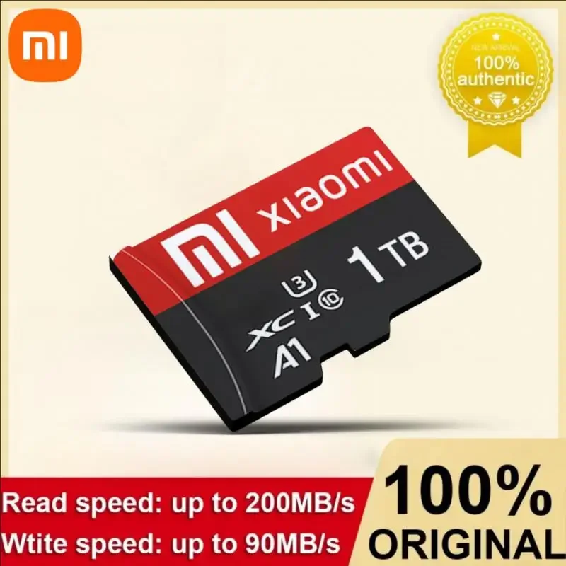 XIAOMI-Cartão SD de Memória de Alta Velocidade para Smartphone, Mini Cartão SD, TF Flash Card para PC, Câmera, Classe 10, 128GB, 256GB, 512GB