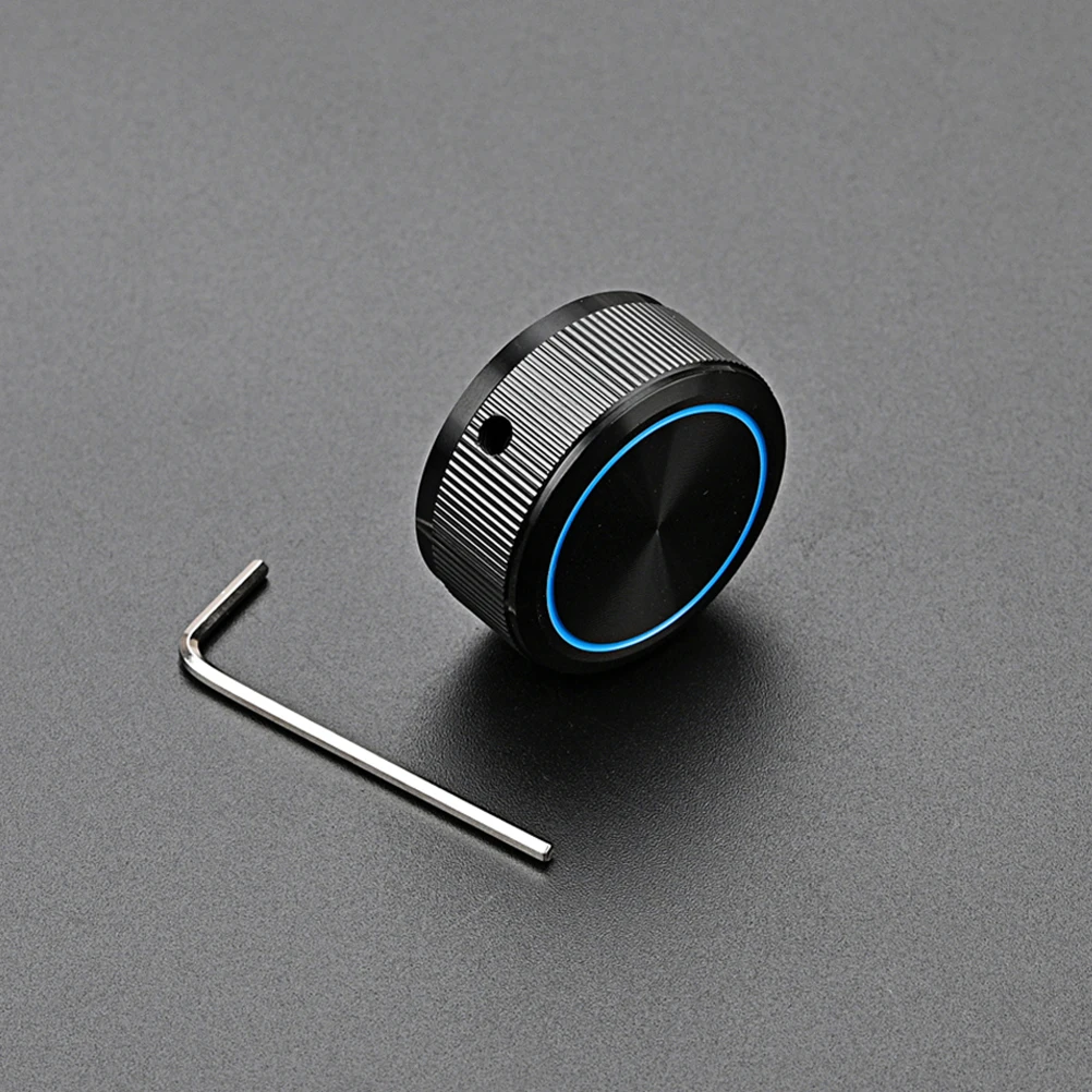

Black Cake Line Button Volume Control Knobs Guitar Parts Audio Bass Aluminum Tone