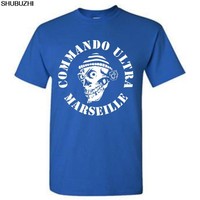 Tshirt Homme New COMMANDO ULTRA 84 ULTRAS FOOTBALLER FANS Print T Shirt Men sbz1260