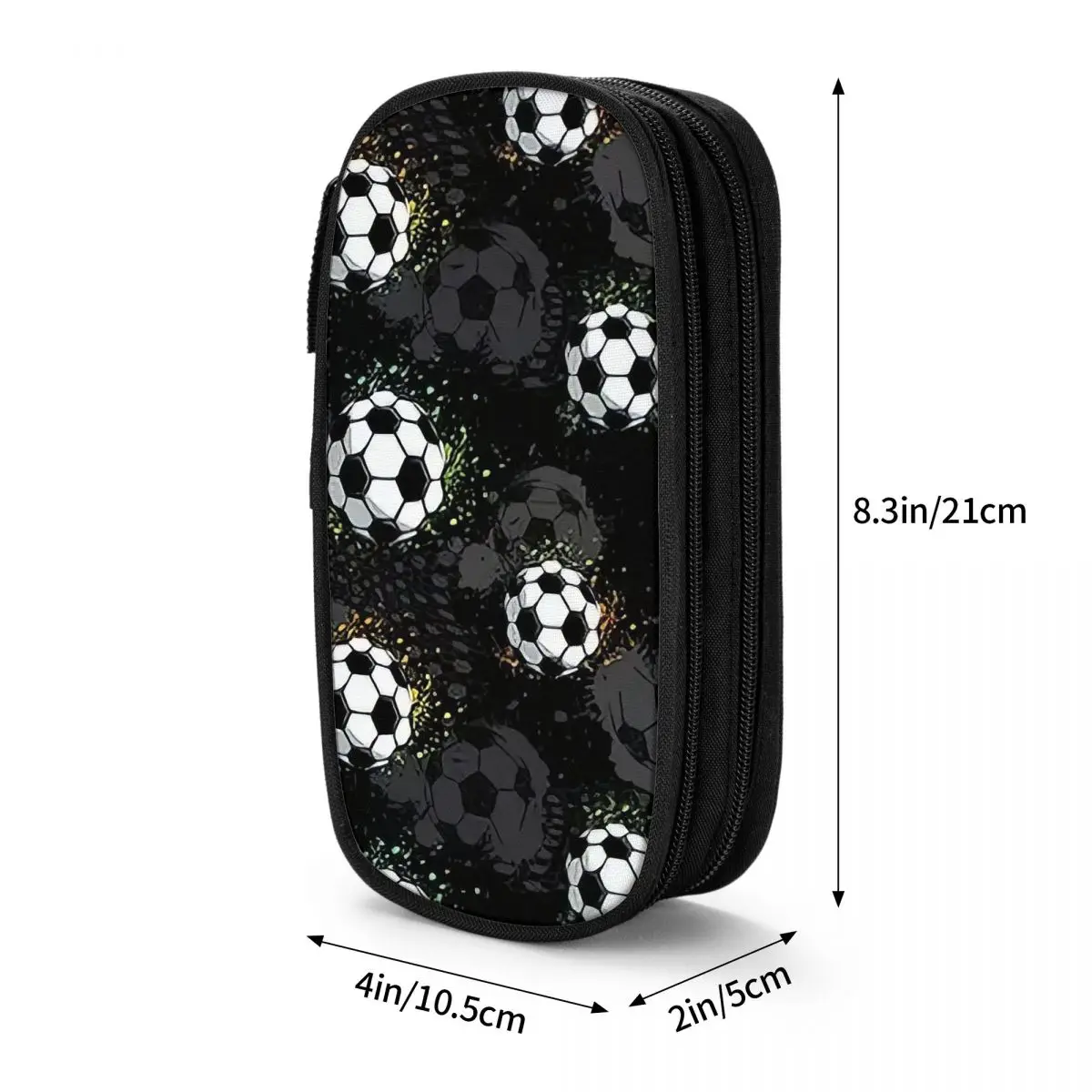 Football Graffiti Pattern Pencil Case for Boy Girl Gifts Pen Box Pencil Bag Stationery Supplies Pen Holder Bag