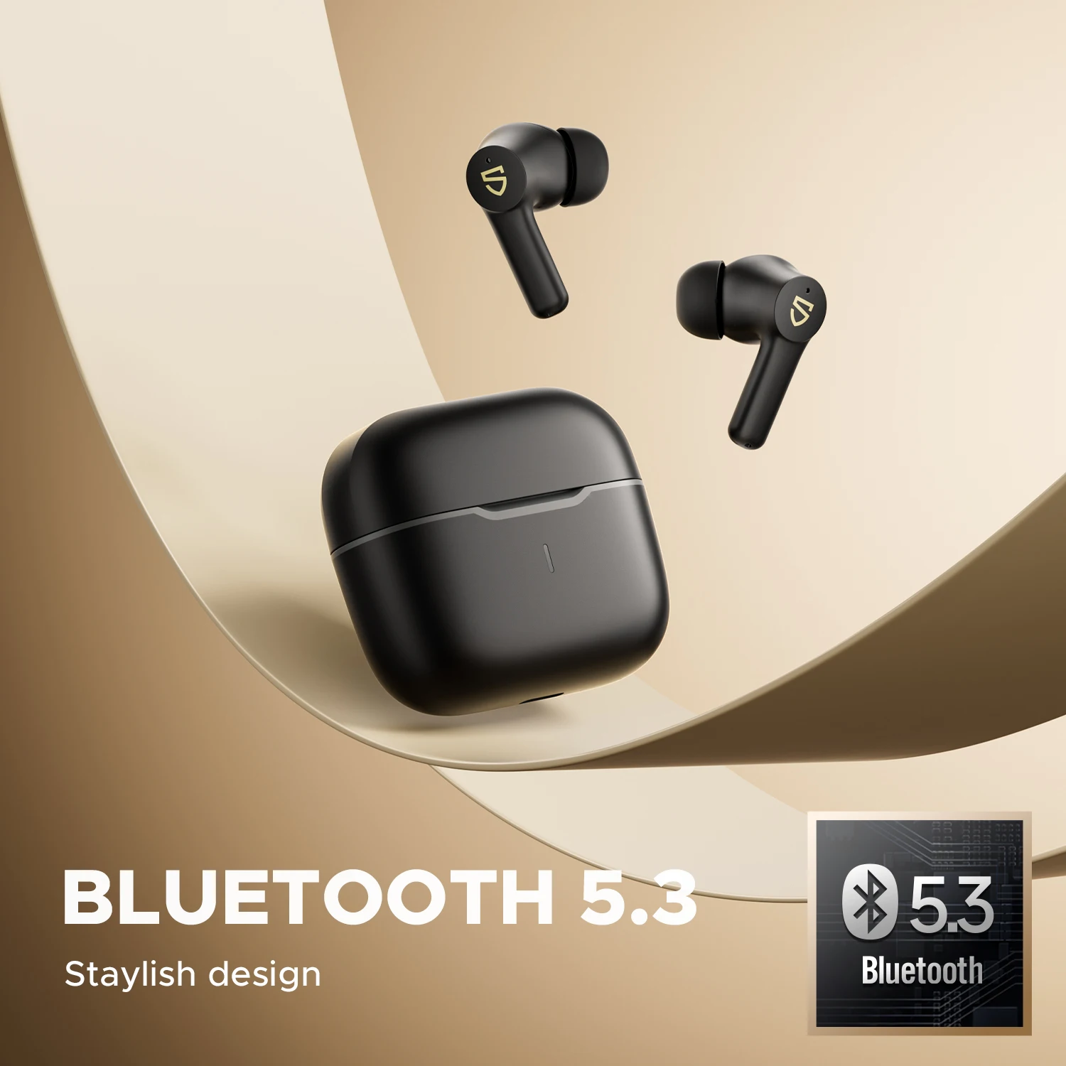 SOUNDPEATS-auriculares inalámbricos Life3, cascos con Bluetooth V5.3, micrófono Dual y tecnología ENC para llamadas claras