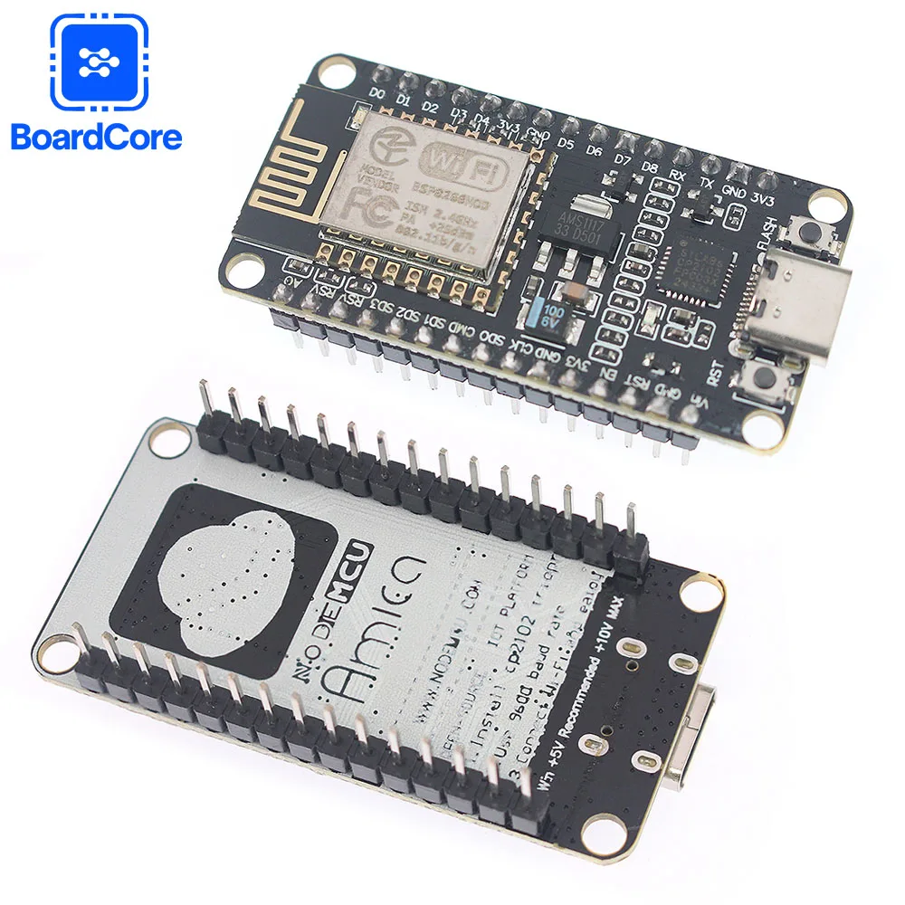 ESP8266 NodeMCU Lua V3 IoT Development Board Expansion Plate Serial Port Wireless Module CP2102 TYPE-C/Micro WiFi For Smart Home