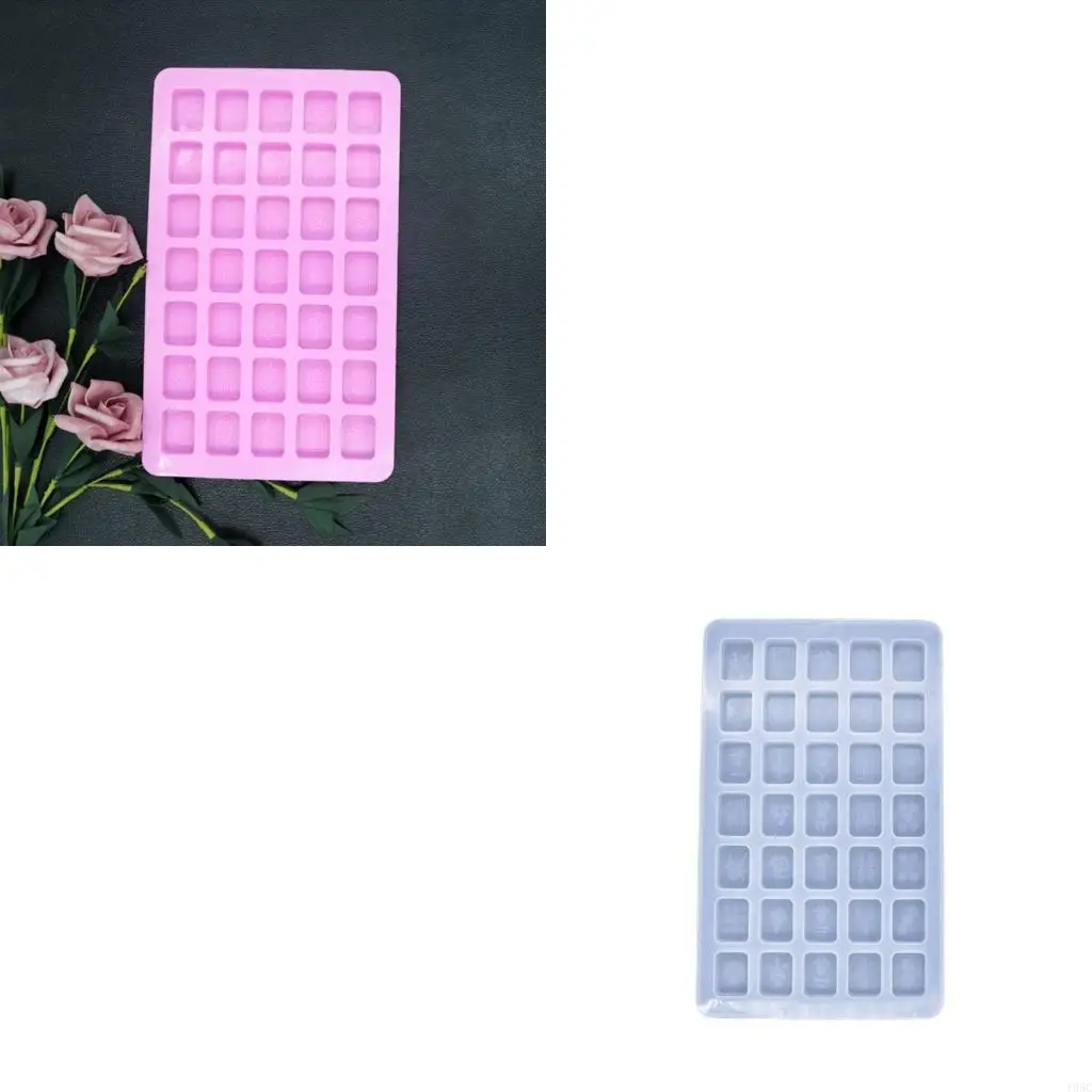195C DIY Silicone Small Mahjong Mold Crystal Drop Gel High Mirror Idea Handmade Mold
