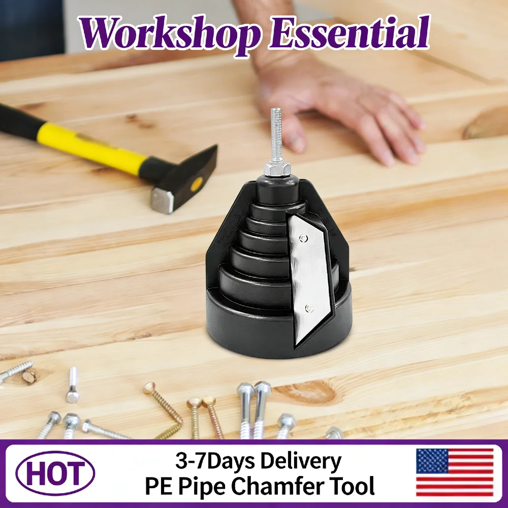 

Инструмент для снятия фаски с труб ПЭ 20-63 мм, износостойкий конусный инструмент для удаления заусенцев для труб ПВХ, ПП, ПВДФ, легкий, простой в использовании, профессиональный, для пластика