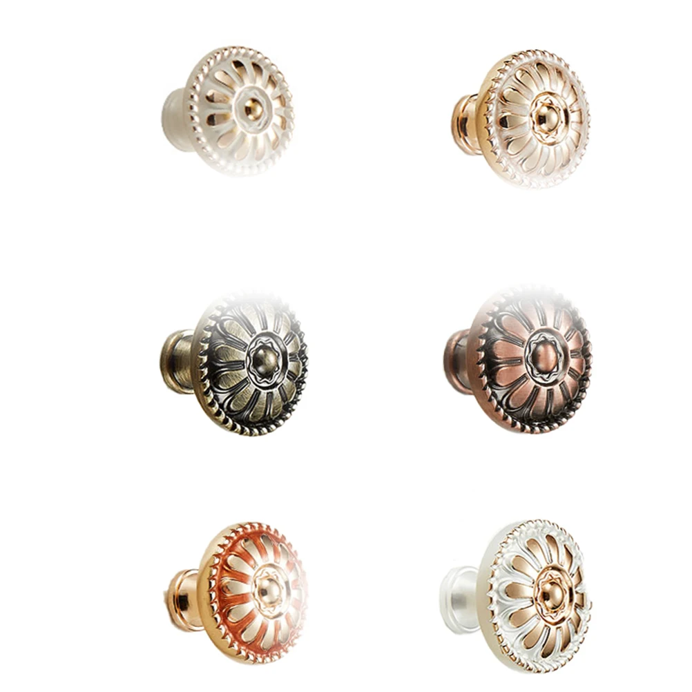 

3PCS Cabinet Door Knobs European Style Wooden Drawer Handles for Wardrobe Cupboard Pull Hardware Furniture Accessories